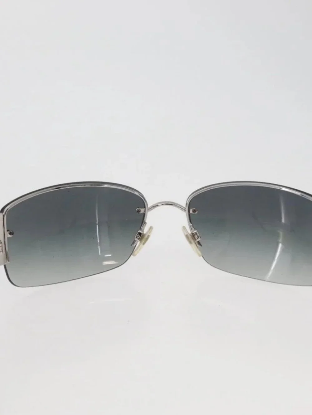 CHANEL Sunglasses plastic Opal CC Auth 162593